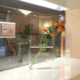 Transparent Acrylic Book Vase