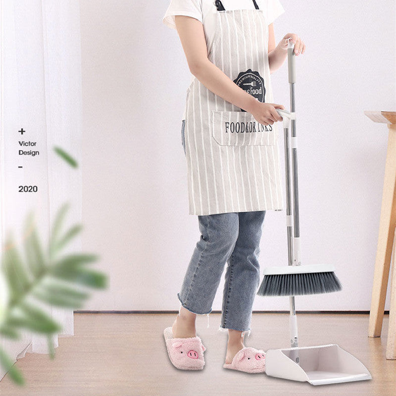 Folding Broom Dustpan Set
