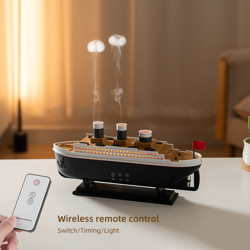 Colorful LED Steamship Oil Diffuser