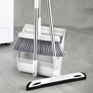 Folding Broom Dustpan Set