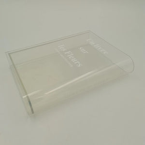Transparent Acrylic Book Vase