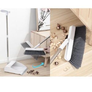 Folding Broom Dustpan Set