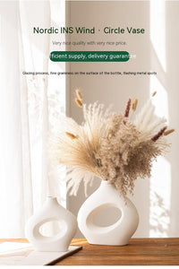 Circular Ceramic Vase