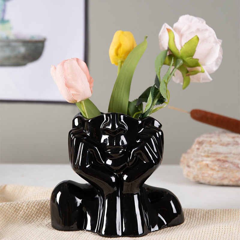 Ceramic Sculpture Flower Vase