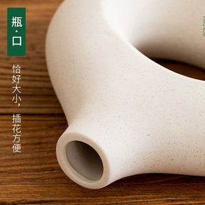 Circular Ceramic Vase